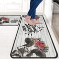 thumbnail image 2 of Farmhouse Cow Kitchen Rugs and Mats Set of 2 Pieces,Home Sweet Home Kitchen Mat Non Slip Absorbent Mats for Sink Waterproof Runner Rug for Laundry Room17 x48, 2 of 6