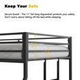 thumbnail image 3 of hommetree Twin Over Full Metal Bunk Bed, 3 of 5