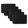thumbnail image 1 of Par 4 Gancho Brassiere La Correa Del Sujetador Extensores Damas Negro-5pcs Talla única, 1 of 5