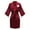 Red, variant on TIMIFIS Women's Short Silky Robes Bridesmaid Bride Party Satin Robes Sleepwear Plus Size Wedding Bridal Party Loungewear Dressing Gowns with 3/4 Sleeve - Spring/Summer