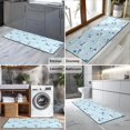 thumbnail image 2 of Light Blue Christmas Snowman Pattern Kitchen Rug Mat,Kitchen Runner Rugs Non Skid Washable,Decorative Kitchen Floor Mats for Kitchen,Sink,Laundry,17"X47", 2 of 5