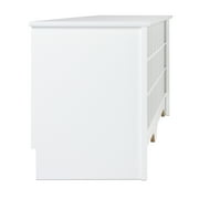 Prepac White Hall Bench with Storage and Seating: 24-Shoe Cubby Bench, Ideal White Shoe Rack for Entryway, Sized 15.5 D x 60 W x 20.25 H