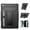 Black +Black, variant on For Apple iPad 9th 8th 7th Gen (10.2 inch) 3in1 Tough Hybrid Vertical Kickstand Heavy Duty Shock Absorbing Drop Protection Raised Bezel Precise Cutouts Tablet Case Cover [Black +Black]