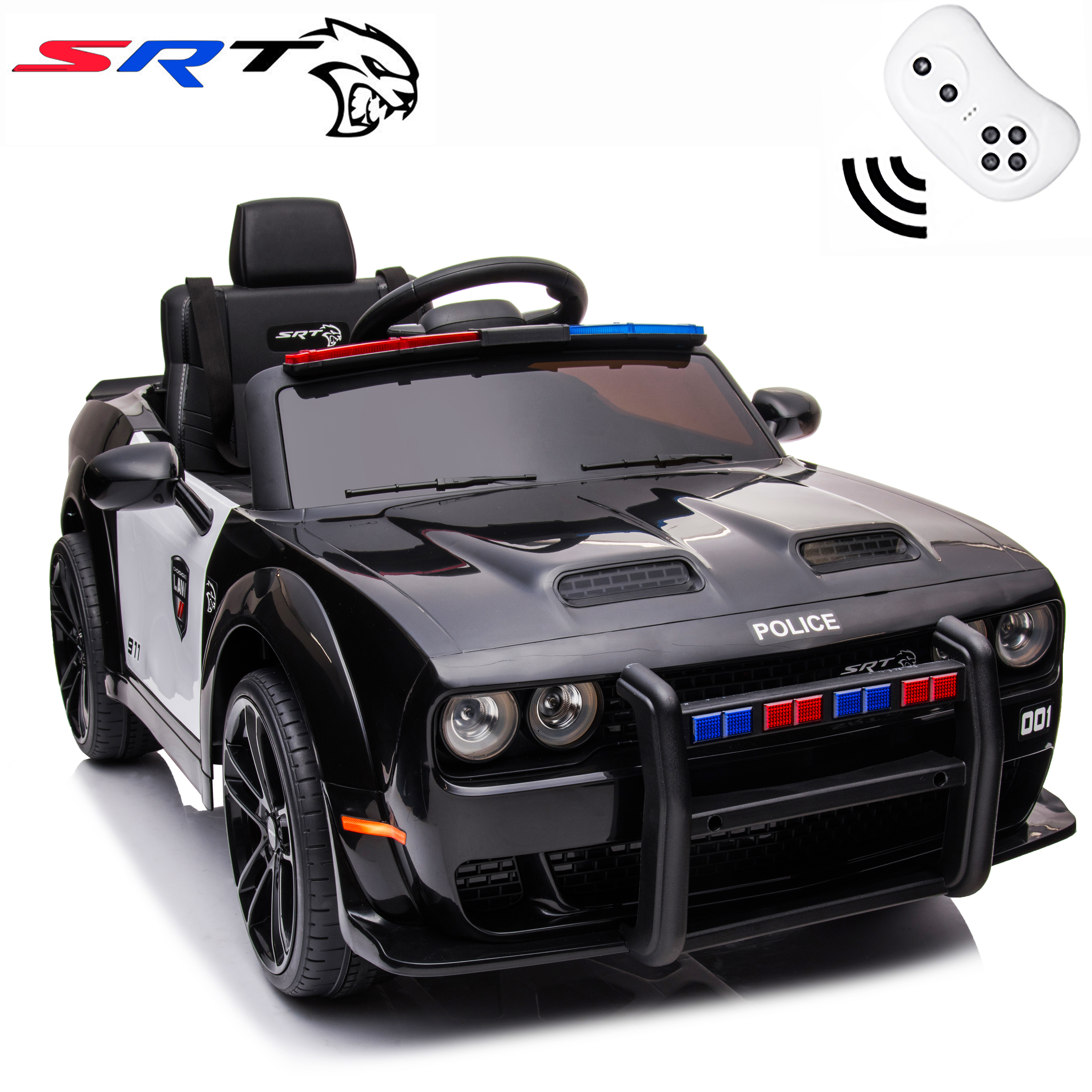Seizeen Kids Ride On Car, Dodge Challenger Ride on Toy w/ Remote