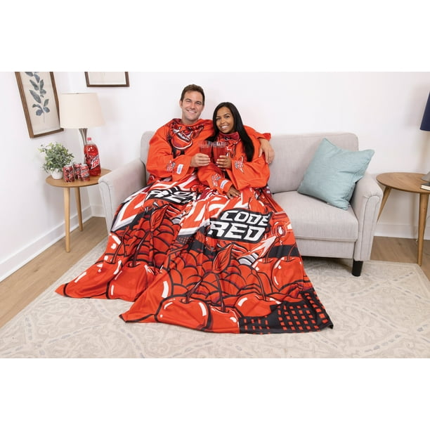 Snuggie Fleece Wearable Blanket with Sleeves, Mountain Dew Code