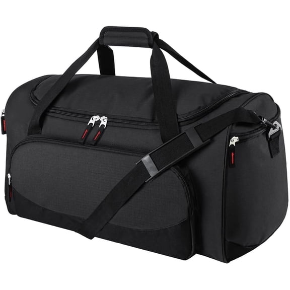 Gym Bag for Men & Women - 50L Large Duffle Bag for Travel, Black
