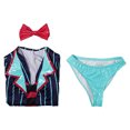 thumbnail image 4 of Traje de baño de Anime Vox para mujer, traje de baño a rayas, traje de baño para fiesta de carnaval y Halloween, 4 of 4
