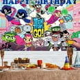 thumbnail image 3 of Teen titans go Backdrop Banner Party Supplies Poster Movie Theme Background for Photography Birthday Decorations, 3 of 4