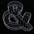thumbnail image 4 of Romantic Iron Alphabet R Frame Wire Wreath Succulent Pot Wedding Decor, 4 of 6