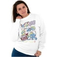 thumbnail image 3 of Smurfette Cute Romantic Smurfs Manga Women Crewneck Sweatshirt Brisco Brands M, 3 of 6
