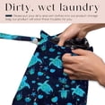 thumbnail image 3 of Waterproof Wet Bag for Swimsuit, Travel Beach Wet Dry Bag, Hidden Zipper Reusable Starfish Baby turtle Wet Bags, for Travel Beach Wet Swimsuits Toiletries Diapers Dirty Gym Clothes Laundry Bag, 3 of 6