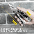 thumbnail image 3 of TOVIA 12 in 1 Multitool Pliers 5CR15Mo Folding Knife Multi Cable Wire Cutter Stripper Camping Hunting Multitool with Carabiner, 3 of 7