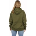 thumbnail image 2 of Milltex Oversized Hoodie for Women 280 GSM Heavyweight Fleece Pullover Sweatshirt, Relaxed Fit Hooded Sweatshirt with Kangaroo Pocket, Warm Winter Casual Gym Wear Hoodie-OliveGreen, 2 of 5