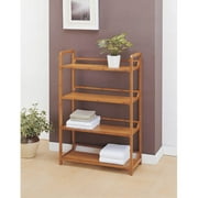 Neu Home Lohas Collection 4-Tier Shelf, Carbonized Bamboo