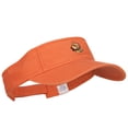 thumbnail image 4 of Golden Retriever Head Embroidered Pro Style Cotton Washed Visor - Orange OSFM, 4 of 5