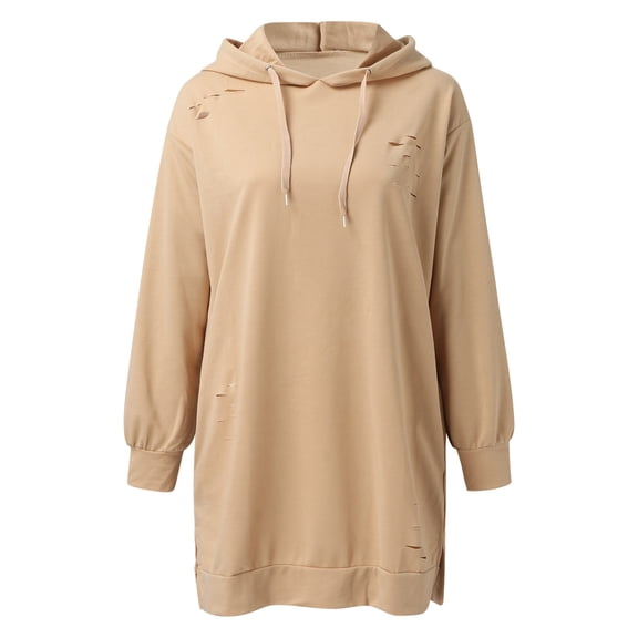 Vedolay T Shirts Women's 2023 Puff Long Sleeve Sweatshirts Crewneck Loose Tunic 2023 Pullover Tops,Khaki L