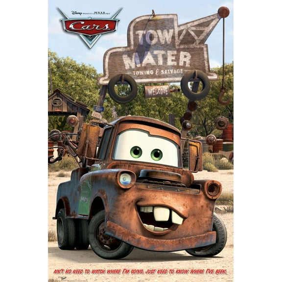Disney Pixar Cars - Mater Wall Poster, 14.725" x 22.375"