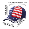 thumbnail image 3 of WUANDIXFA Womens Trucker Hat 250 Anniversary USA Hat, United States 250th Anniversary Hat, Patriotic Baseball Cap, Adjustable 250 Year American Cap Purple,One Size, 3 of 3