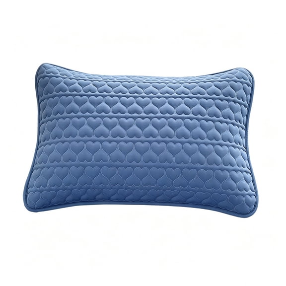 Pillow Covers,Soft Sweatproof Comfortable Pillow Case for Sleeping | Waterproof Quilted Breathable Stain Resistant Pillowcase | Bedroom Bedding,29.1x18.9 Inch,Blue