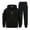 Noir, variante sur Ccpelsie Ensemble de Survêtement Athlétique à Capuche pour Hommes, Survêtement à Manches Longues avec Fermeture Éclair Complète, Pantalon de Jogging, Ensemble de Sport 2 Pcs Automne Hiver (Marine, 2TG)
