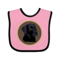 Inktastic Black Lab Dog Labrador Retriever Boys or Girls Baby Bib