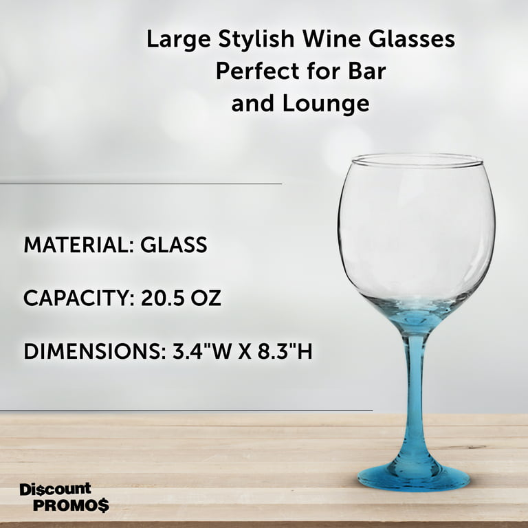 Crystal Wine Glasses Set Red or White Wine Large Tall Glasses 100% Lead  Free Handmade Glasses 20.5-ounce 