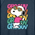 thumbnail image 3 of Peanuts - Groovy Stacked - Women's Lightweight French Terry Long Sleeve Shirt, 3 of 6