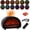 Black, variant on Fireplace Diffuser, 12 Color Flame Design with 6.7oz Cool Mist and Remote Control for Bedroom Office Home and Plant Care