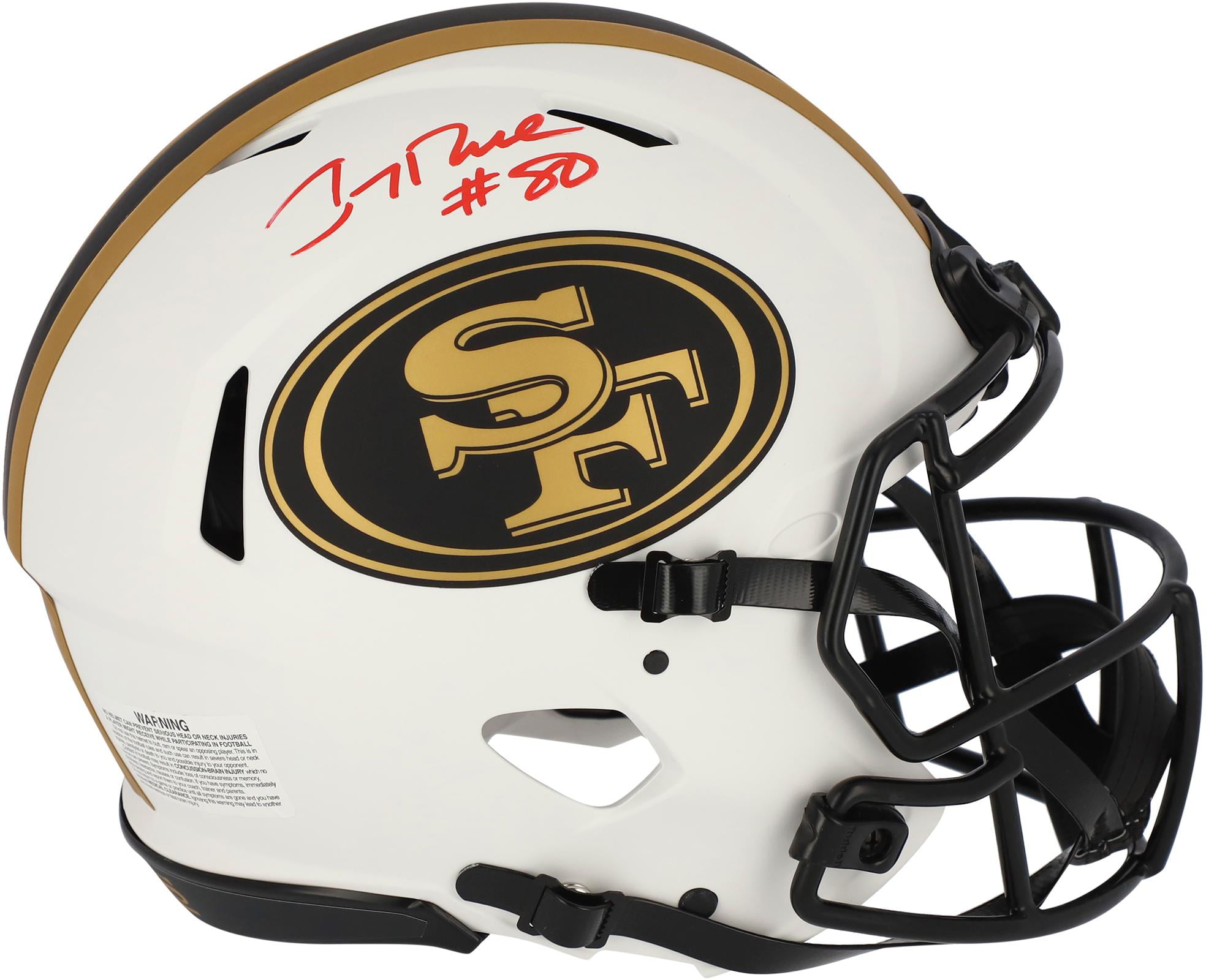 Fanatics Authentic Certified Dwight Clark San Francisco 49ers Autographed Riddell Pro-Line Helmet withDrawn Play Inscription 
