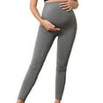thumbnail image 3 of FNFYFH Maternity Leggings for Women Over the Belly Maternity Yoga Pants Stretchy Pregnancy Leggings Maternity Clothes, 3 of 4