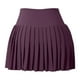 thumbnail image 5 of Falda plisada de tenis para mujer con pantalones cortos: falda pantalón deportiva, para correr, con bolsillos, cintura elástica, varias tallas, 5 of 5