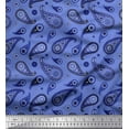 thumbnail image 1 of Soimoi Satin Silk Fabric Floral & Paisley Fabric Prints by Yard 42 Inch Wide, 1 of 3