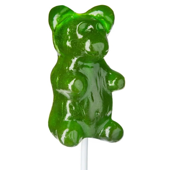 Giant Gummy Bear on a stick, Sour Apple