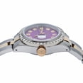 thumbnail image 5 of Pre-Owned Rolex Datejust 26MM 69173 Purple Diamond Dial Diamond Bezel Two Tone Yellow Gold Oyster Bracelet 0.9ct, 5 of 9