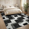 thumbnail image 3 of ODIKA 8'x10' Washable Area Rug Non-Slip Chair-Friendly Mat Cow Print Bold Contrasting Scattered Motif Decorative Pick Farm for Dining Room, Large Office, Lounge, 3 of 7