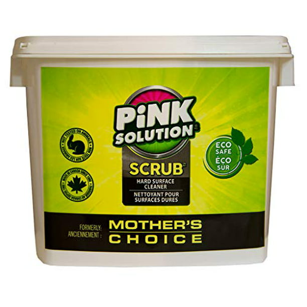 Pink Solution Scrub Kitchen and Bathroom Cleaner, Multi Surface Scrub for  Sinks, Showers, Toilets and hard surfaces, Pet and Baby-Safe, Natural 