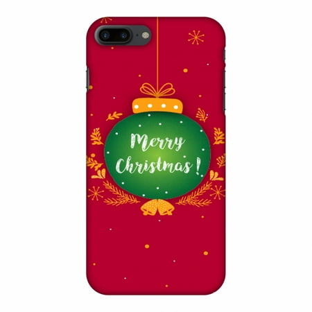 iPhone 7 Plus Case - Christmas, Hard Plastic Back Cover. Slim Profile Cute Printed Designer Snap on Case with Screen Cleaning