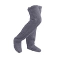 thumbnail image 5 of yuksok Plush Leg Warmers Cosplay Accessories Winter Sleeping Socks Thigh High Socks Gray, 5 of 9