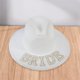 thumbnail image 4 of Sombrero de vaquera occidental de tela de fieltro para decoración de Halloween y bodas, color blanco Novia, 4 of 7