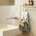 thumbnail image 3 of ZIATUBLE Dachshund Hand Drying Towels Sunflower Kitchen Hand Towels Butterfly Hand Towels for Bathroom Easy to Clean Hanging Dual-Purpose Hand Towel Lightweight Dish Cloths Towel, 3 of 7