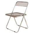thumbnail image 1 of Silla plegable Zulema acrílico transparente Asiento plegable al aire libre Gris claro, 1 of 8