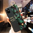 thumbnail image 1 of 10 Galaxy Note 20 Ultra Flower Case Art Leaf correa para la muñeca soporte para teléfono cubierta para Samsung S21 S20 Ultra A21S S20 FE A21S Plus Capa qym unisex, 1 of 2