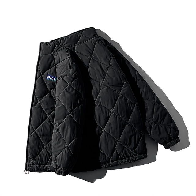Abrigo de pan cálido de color sólido de invierno para hombre Abrigo de algodón con capucha informal Pompotops oipoqjl20381