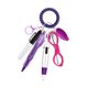thumbnail image 2 of Kit de bolígrafo para enfermera, ligero, compacto, versátil, resistente, con clip para llavero, permanente Púrpura, 2 of 9