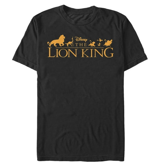 Men's Lion King Classic Film Logo Graphic Tee Black Medium