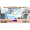thumbnail image 4 of 10 Crystal Wine Glasses Set, 13.25 oz. - Elegant, Lightweight, Barware - Purple, 4 of 5