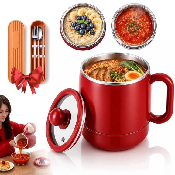 Multi-Function Portable Electric Stewing Cup, Ceramic Inner Pot, 6-in-1 Personal Cooker with 12H Keep Warm Timer and Smart Touch Control for Soup, Porridge, Rice, Milk and Noodles