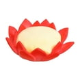 thumbnail image 2 of GROWTH TANK Coussin en Forme de Fleur de Lotus Coussin de Sol Confortable Pouf Rouge 60cm, 2 of 9