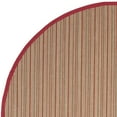 thumbnail image 4 of SAFAVIEH Natural Fiber Urban Striped Sisal Area Rug, Brown/Red, 6' x 6' Round, 4 of 5