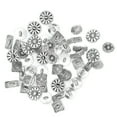thumbnail image 2 of Senjay Creativity Button,50Pcs Button Mixed Antique Silver Round Tetragonum Flower Shape Retro Creativity Clothing Accessories,Retro Button, 2 of 8